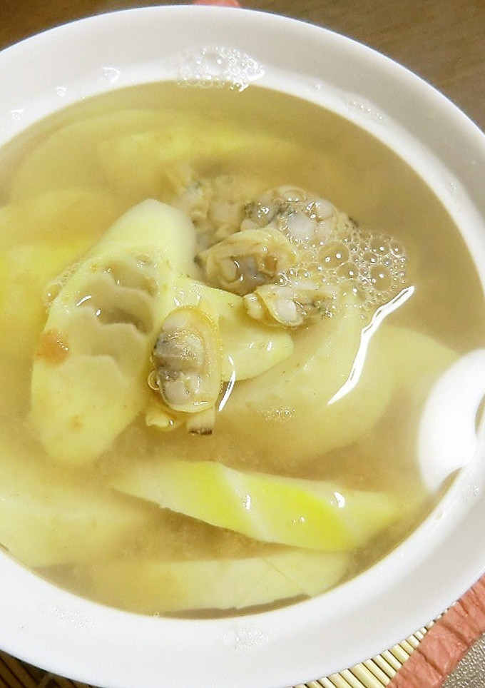 真竹とあさりの、あっさり梅干し煮-レシピのメイン写真