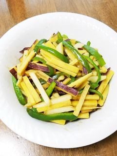 ジャガイモ・さつま芋・ピーマンのきんぴら-レシピのメイン写真