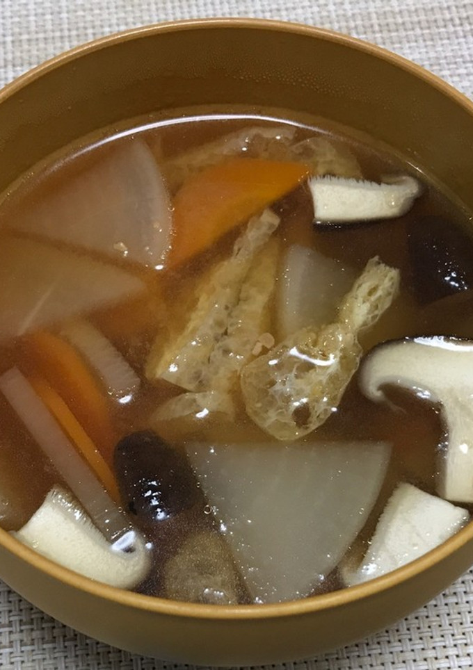 大根と油揚げのおみそ汁-レシピのメイン写真