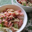 子供に人気 マヨサラダウインナー丼