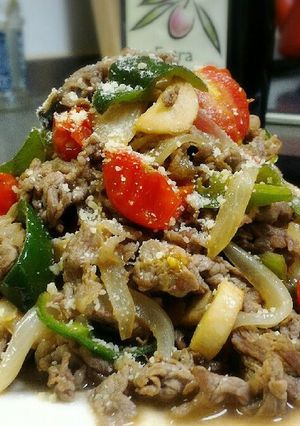 極旨♪牛肉とトマトのイタリアン野菜炒め-レシピのメイン写真