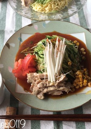 山盛りきゅうりの冷やしみそラーメン-レシピのメイン写真