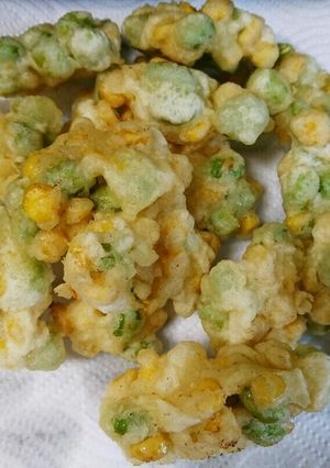 やめられないとまらない～枝豆天ぷ～ら-レシピのメイン写真