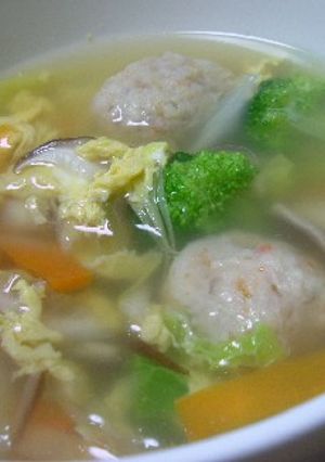 具沢山！！鶏団子スープ-レシピのメイン写真
