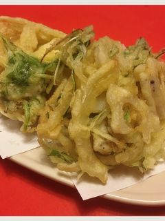 水菜とれんこんのかき揚げ-レシピのメイン写真