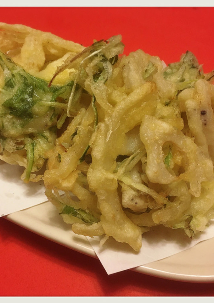 水菜とれんこんのかき揚げ-レシピのメイン写真
