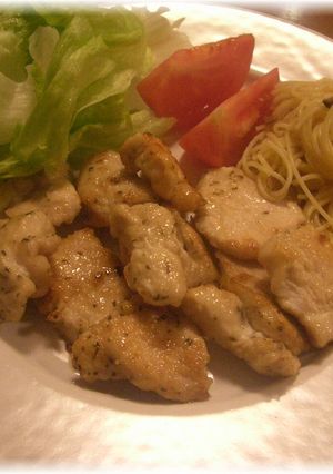 しっとり☆鶏むね肉のバターソテー♪-レシピのメイン写真