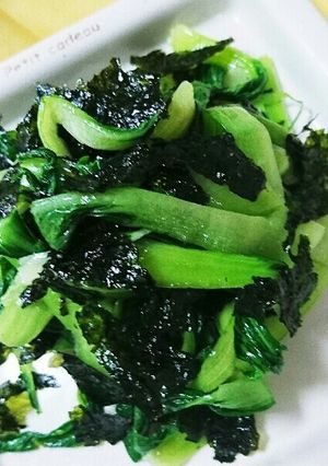 チンゲン菜と韓国のりのナムル-レシピのメイン写真