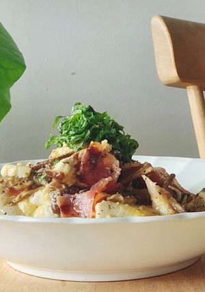 きのこのカルボナーラ☆豆腐deダイエット-レシピのメイン写真