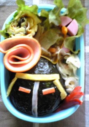 ウォーズマン（キン肉マンより）キャラ弁-レシピのメイン写真