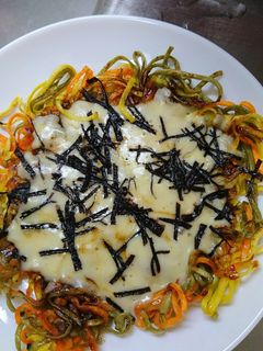 そうめん味噌チーズピザ-レシピのメイン写真