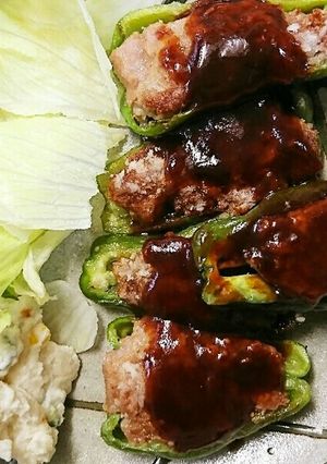 簡単 ピーマンの肉詰め-レシピのメイン写真