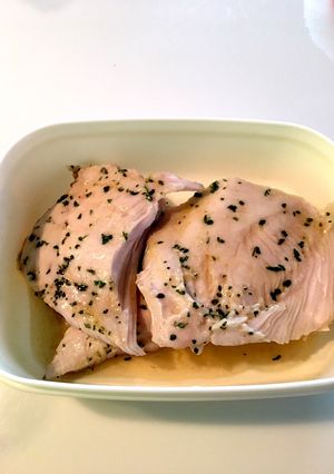 レンジでアジアンハーブチキン-レシピのメイン写真