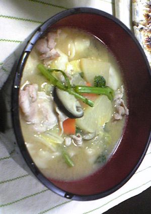 ＊具だくさん味噌汁（すいとん入り）＊-レシピのメイン写真