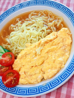 ふわふわ卵のオム冷やしラーメン-レシピのメイン写真
