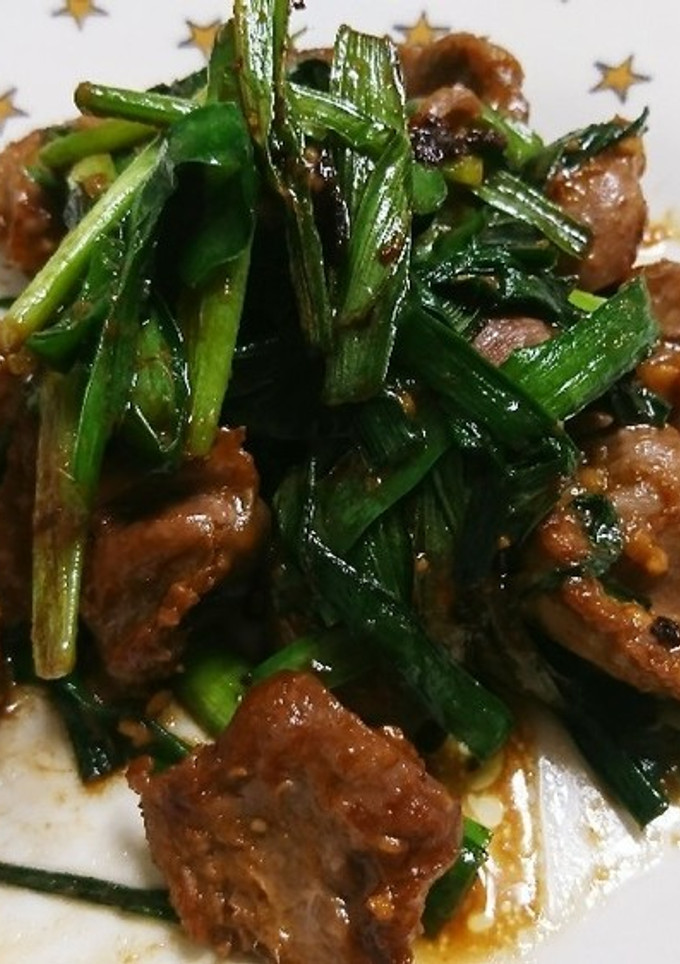旨ウマ♪夏にスタミナ！ニラと砂肝の炒め物-レシピのメイン写真