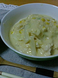 *肉だんごと白菜のコーンクリーム煮*-レシピのメイン写真