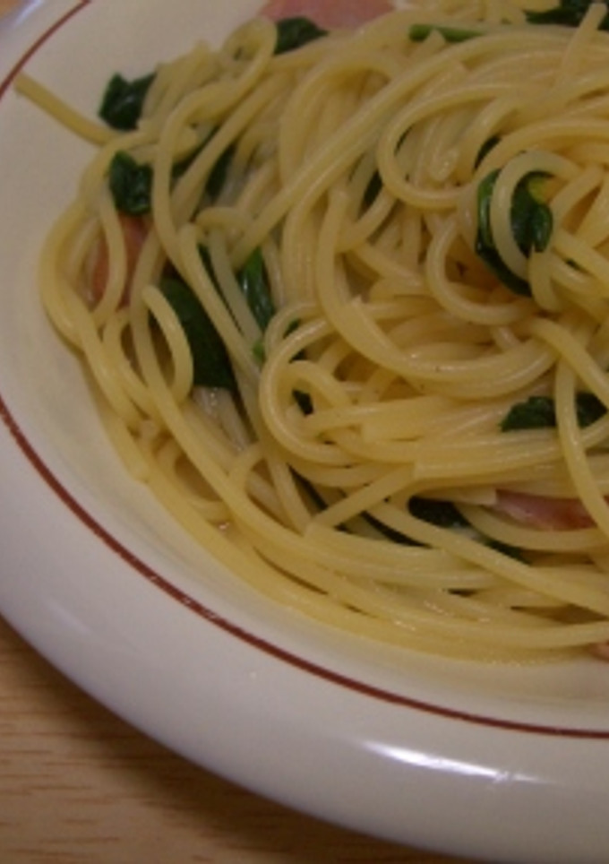納得☆ほうれん草とベーコンの和風パスタ-レシピのメイン写真