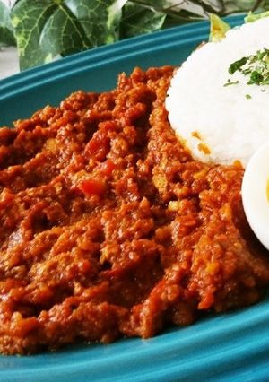 ルー不要♪トマトと挽き肉のカフェ風カレー-レシピのメイン写真