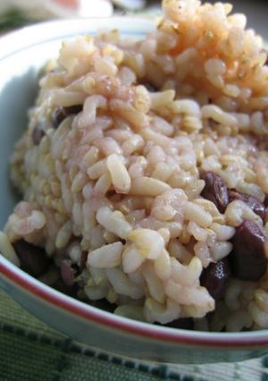 玄米小豆ご飯-レシピのメイン写真