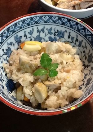 新ごぼう、唐竹竹の子、鶏肉の炊込みご飯-レシピのメイン写真