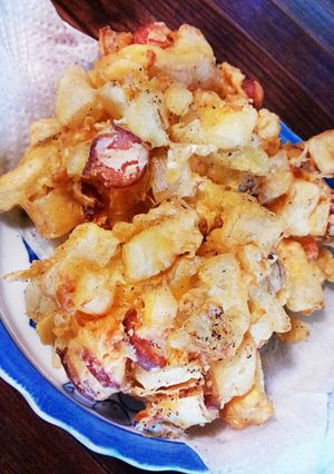 新玉葱のコンソメ味付けかき揚げ❣-レシピのメイン写真