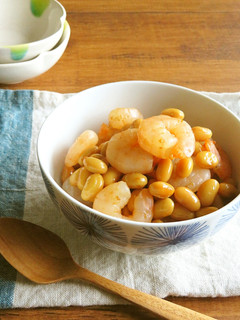 お弁当やおつまみに☆えびと大豆の旨煮-レシピのメイン写真