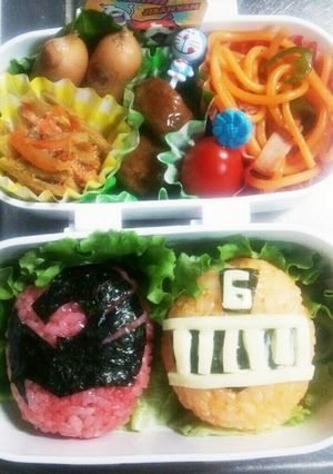キュウレンジャーとトッキュー６号キャラ弁-レシピのメイン写真