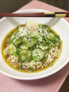 夏は冷んやり♪きゅうりのすり流しラーメン-レシピのメイン写真