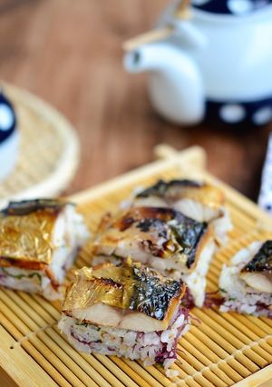 ふのり入りさっぱり焼き鯖寿司-レシピのメイン写真