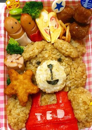 可愛い♡簡単キャラ弁♡ted弁当♡-レシピのメイン写真