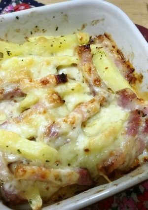 簡単＆時短！ポテトとベーコンのチーズ焼-レシピのメイン写真