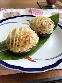 椎茸のマヨ焼きおにぎり-レシピのメイン写真