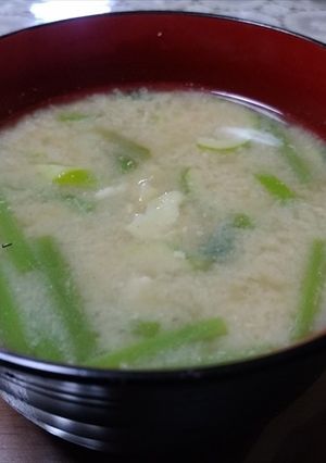 ハチク、かたは、打ち豆の具沢山な味噌汁-レシピのメイン写真