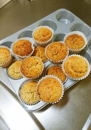 ぉ味噌と胡桃のマフィン♪-レシピのメイン写真