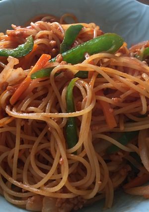 大豆のお肉でナポリタン❣️-レシピのメイン写真