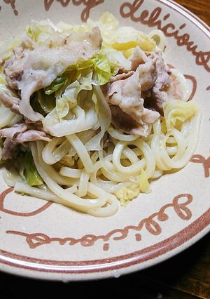 簡単☆ヘルシー♡豚キャベうどん-レシピのメイン写真