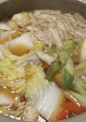 Ｗスープ!?で醤油ちゃんこ鍋のだし-レシピのメイン写真