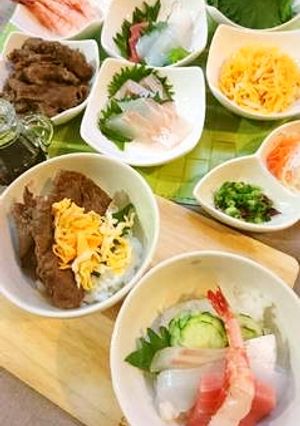 父の日企画♪　お好み丼パーティー-レシピのメイン写真
