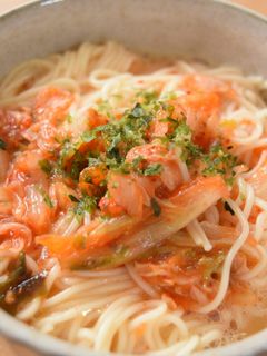 キムタマ素麺-レシピのメイン写真