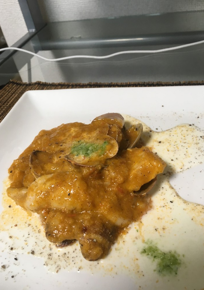 魔法のレシピ♡あさりと鶏肉のトマト煮込み-レシピのメイン写真