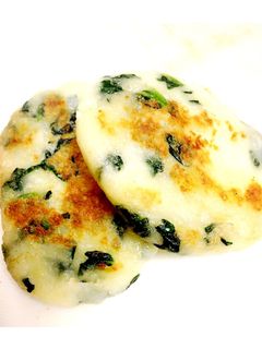 1歳☆ジャガイモとほうれん草のお焼き-レシピのメイン写真