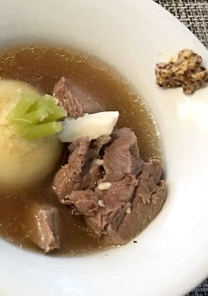 まるごと蕪と牛すね肉の塩麹スープ-レシピのメイン写真