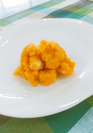 簡単給食　パンプキンチーズ-レシピのメイン写真