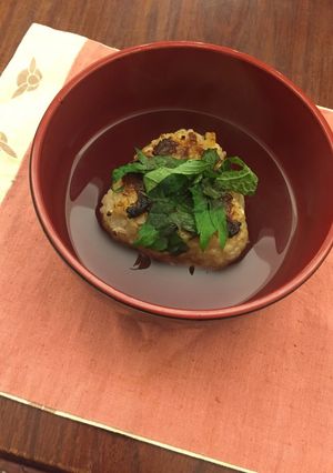 発芽玄米の「焼きおにぎりダシ茶漬け」-レシピのメイン写真