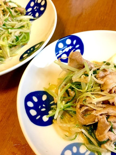 簡単おつまみ!豚肉のねぎ塩和え-レシピのメイン写真