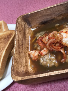 簡単ヘルシー♫ 納豆キムチトースト-レシピのメイン写真