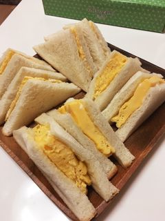レンジで簡単!厚焼きたまごサンド♡-レシピのメイン写真