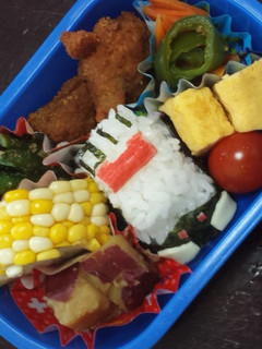 簡単 幼稚園児 パトカーキャラ弁-レシピのメイン写真