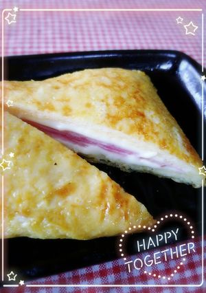 ♡簡単、卵焼き器でフレンチトーストサンド-レシピのメイン写真